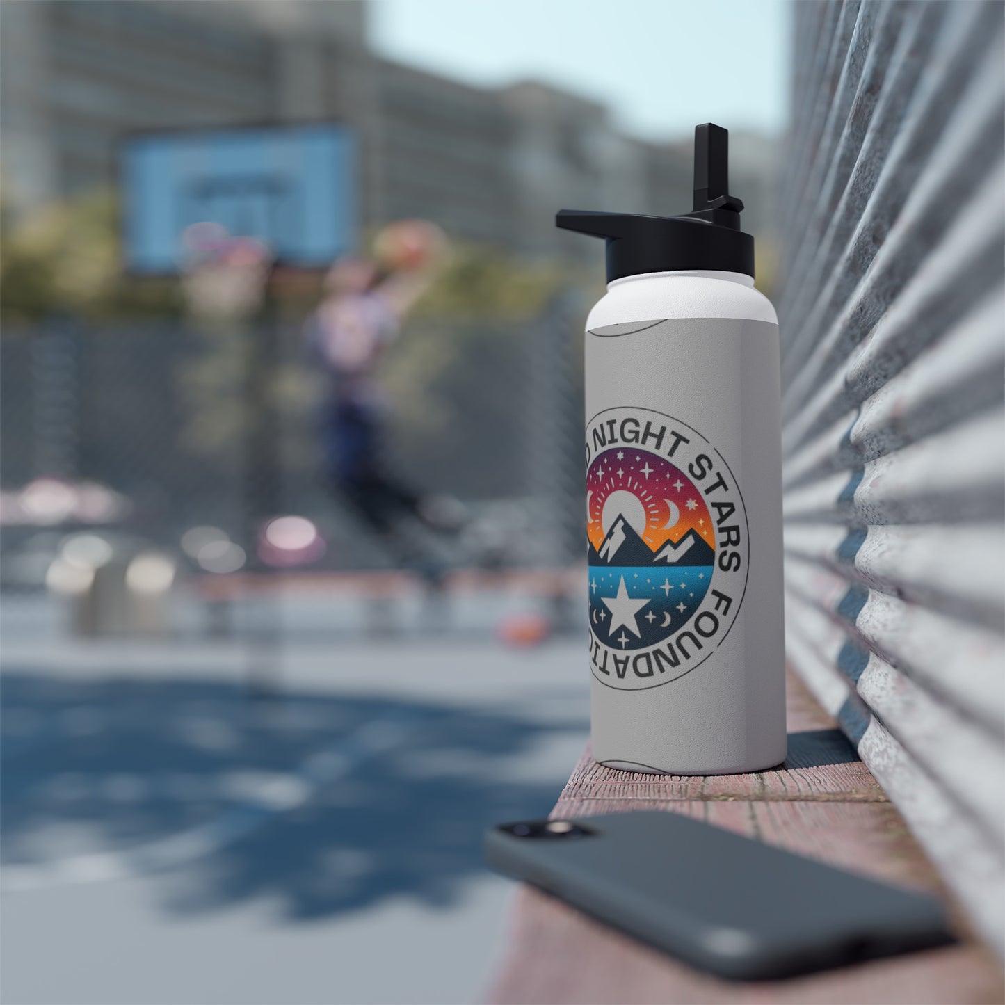 A Stainless-Steel Water Bottle, Standard Lid