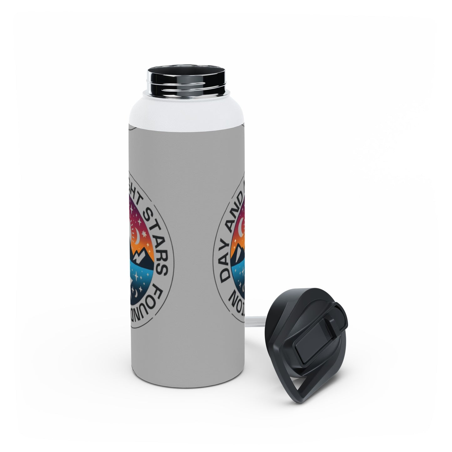 A Stainless-Steel Water Bottle, Standard Lid