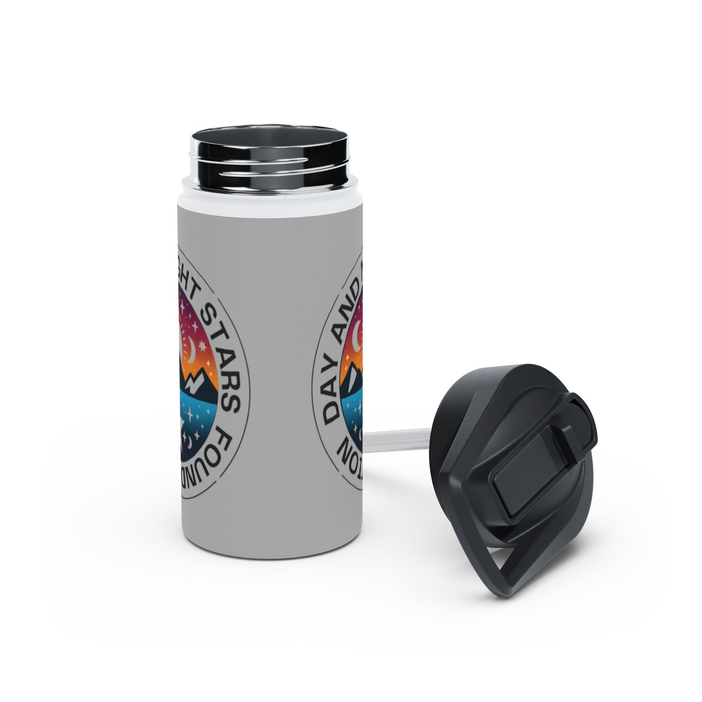 A Stainless-Steel Water Bottle, Standard Lid