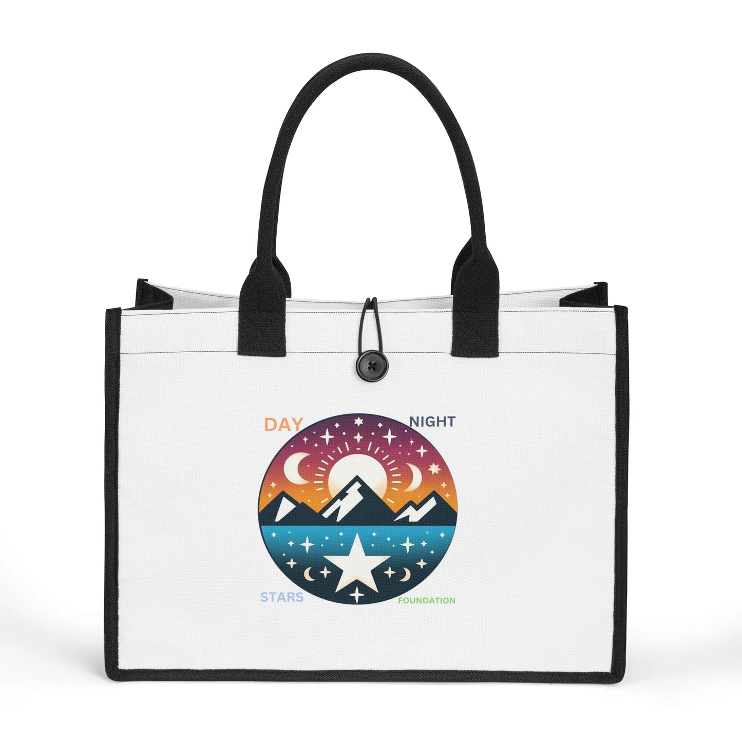 A standard All-Over Print Canvas Tote Bag（2 layers）