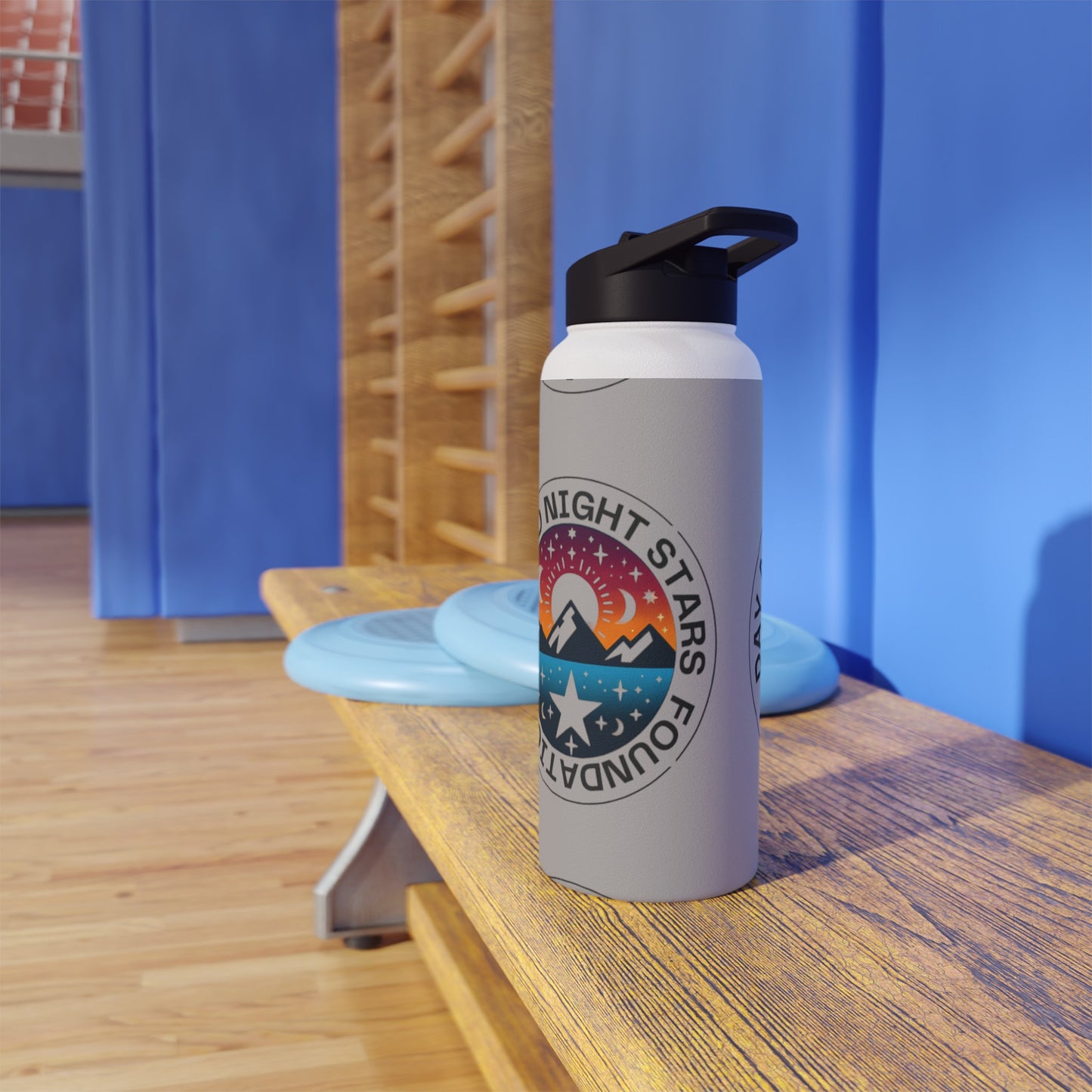 A Stainless-Steel Water Bottle, Standard Lid